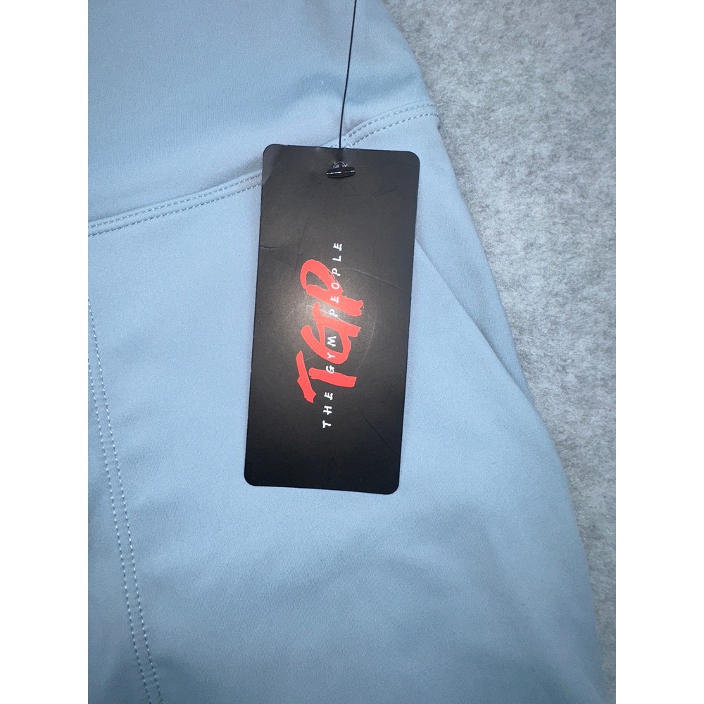 The Gym People Womens High Waisted Joggers Light Blue Athletic Yoga Pants Large - Picture 6 of 7
